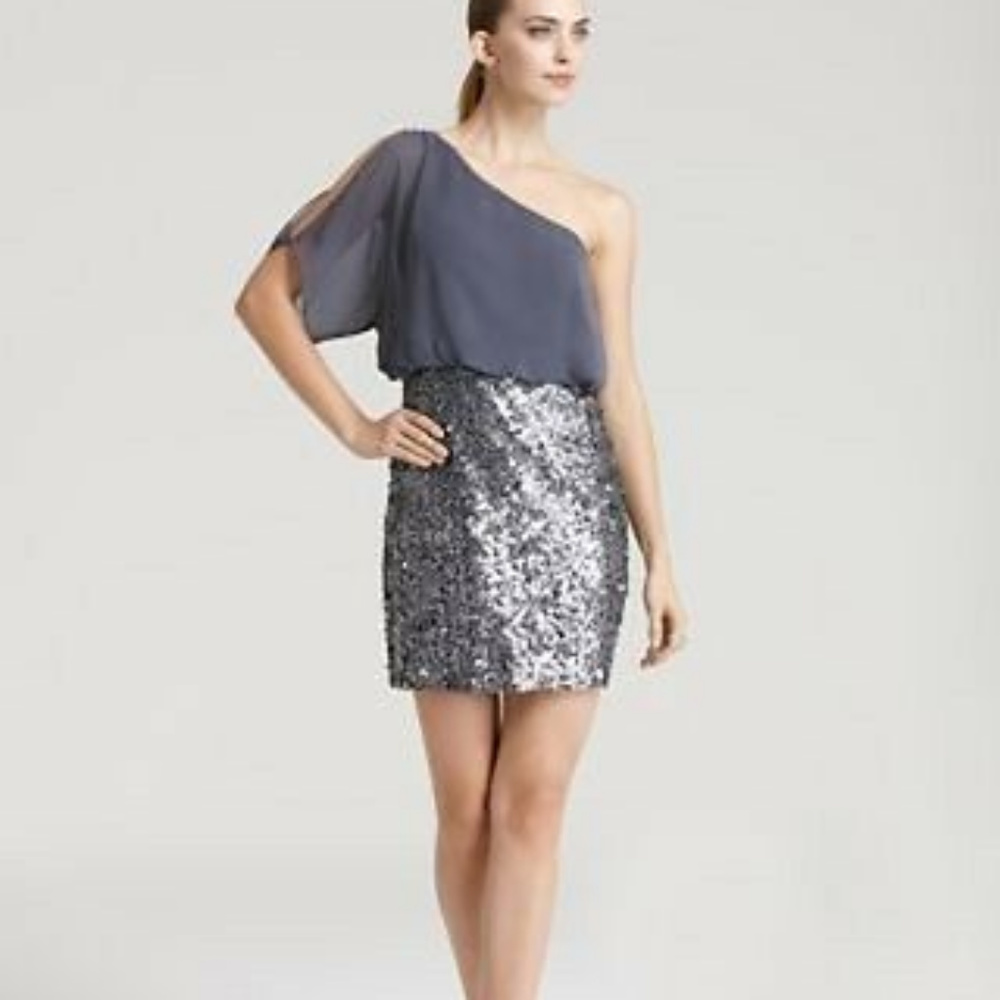 One shoulder cocktail dress